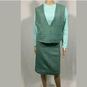 Homemade Vintage 1950's Women's Tweed Skirt Suit